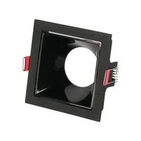 Helios Kare IP20 G10 Dekoratif Alüminyum Siyah Kasa