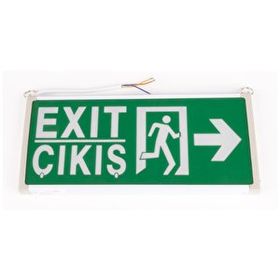 Helios Opto 3W Çıkış-Exit Led Armatür