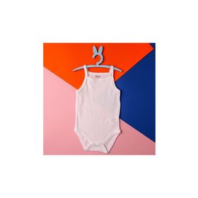 Hello Baby Beyaz İp Askılı Body