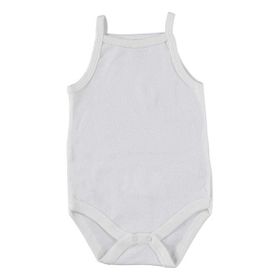 Hello Baby Beyaz İp Askılı Body