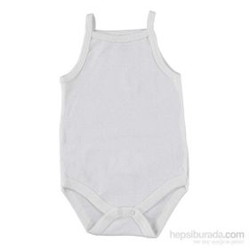 Hello Baby Beyaz İp Askılı Body