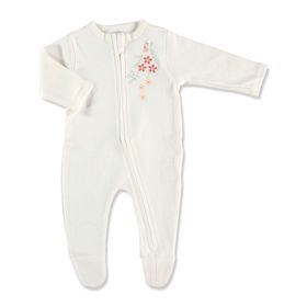 Hello Baby Ekru Yenidoğan Patikli Bebek Tulum