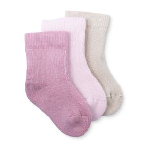 Hello Baby Pembe 3'lü Havlu Çorap