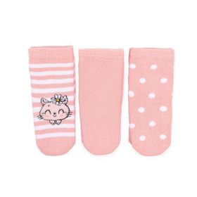 Hello Baby Pembe 3'lü Havlu Çorap