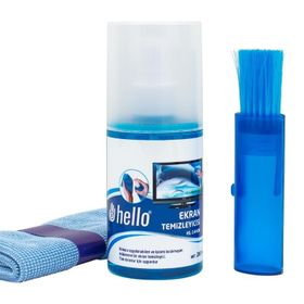 Hello HL-14408 Sprey Fiber Bez Fırça 200 ml Lcd Ekran Temizleme Seti