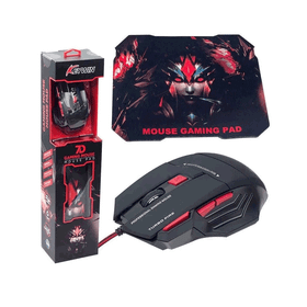 Hello HL-18739 Kablolu Oyuncu Mouse+Pad