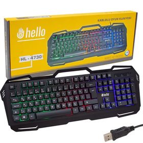 Hello HL-4730 Kablolu Oyuncu Klavye