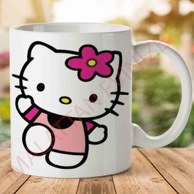 Hello Kitty Baskılı Kupa Bardak