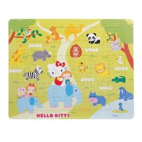 Hello Kitty Hayvanat Bahçesinde 36 Parça Puzzle