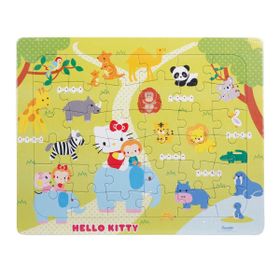 Hello Kitty Hayvanat Bahçesinde 36 Parça Puzzle