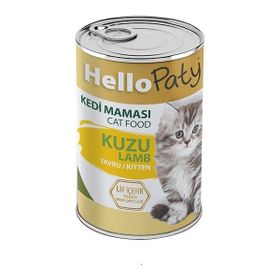 Hello Paty Kuzu Etli 12x415 gr Yaş Konserve Yavru Kedi Maması