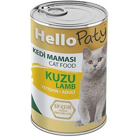 Hello Paty Kuzu Etli 12x415 gr Yetişkin Konserve Kedi Maması