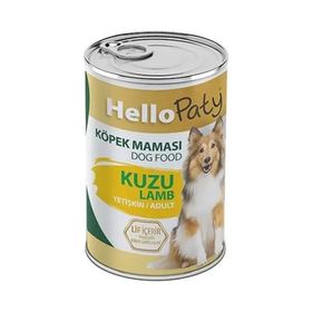Hello Paty Kuzu Etli Konserve Yetişkin 24x415 gr Yaş Köpek Maması