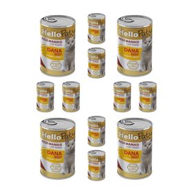 Hello Paty Yetişkin Dana Etli Kıyılmış Konserve 12x415 gr Kedi Maması