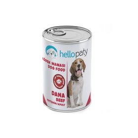 Hello Paty Yetişkin Dana Etli Yaş 12x415 gr Konserve Köpek Maması