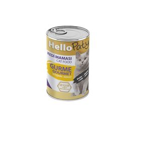 Hello Paty Yetişkin Gurme Etli Kıyılmış Konserve 12x415 gr Kedi Maması