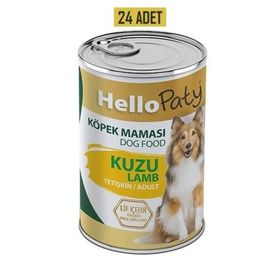 Hello Paty Yetişkin Kuzu Etli Kıyılmış 24x415 gr Köpek Maması