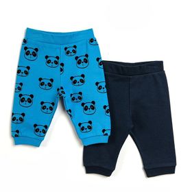 HelloBaby 22YHLBEALT001-0049 Turuncu Basic Erkek Bebek 2'li Patiksiz Alt