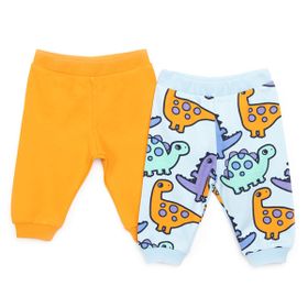 HelloBaby 22YHLBEALT001-0049 Turuncu Basic Erkek Bebek 2'li Patiksiz Alt