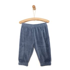 HelloBaby 23KHLBEESF006 İndigo Basic Paça Lastikli Kadife Eşofman Altı