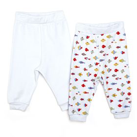 HelloBaby Açık Gri Basic 2'li Patiksiz Erkek Bebek Pantolon