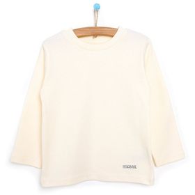 HelloBaby Basic Balıkçı İnterlok Unisex Beyaz Sweatshirt