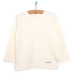HelloBaby Basic Balıkçı İnterlok Unisex Beyaz Sweatshirt