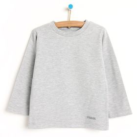 HelloBaby Basic Balıkçı İnterlok Unisex Beyaz Sweatshirt