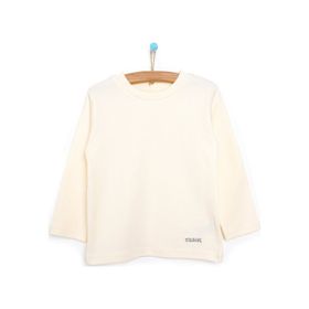HelloBaby Basic Balıkçı İnterlok Unisex Beyaz Sweatshirt