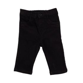 HelloBaby Basic Elastik Bel Bantlı Erkek Bebek Siyah Denim Pantolon
