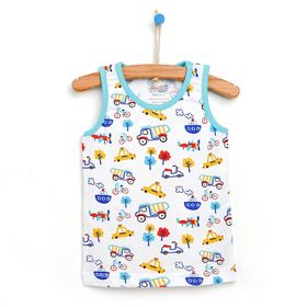 HelloBaby Basic Erkek Bebek Beyaz Atlet T-shirt