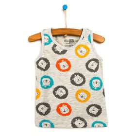 HelloBaby Basic Erkek Bebek Kar Melanj Atlet T-shirt