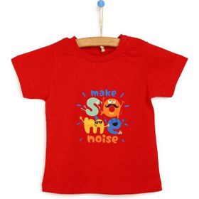 HelloBaby Basic Erkek Bebek Kırmızı Tshirt
