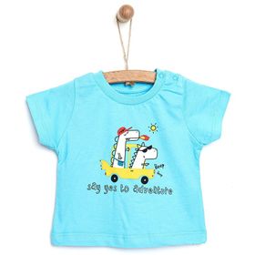 HelloBaby Basic Erkek Bebek Turkuaz Tshirt