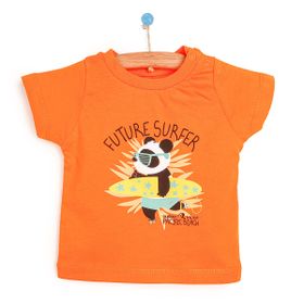 HelloBaby Basic Erkek Bebek Turuncu Tshirt