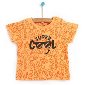 HelloBaby Basic Erkek Bebek Turuncu Tshirt