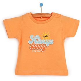 HelloBaby Basic Erkek Bebek Turuncu Tshirt