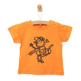 HelloBaby Basic Erkek Bebek Turuncu Tshirt
