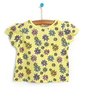 HelloBaby Basic Kız Bebek Açık Sarı Tshirt