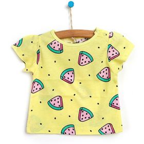 HelloBaby Basic Kız Bebek Açık Sarı Tshirt