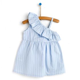 HelloBaby Basic Kız Bebek Mavi Elbise