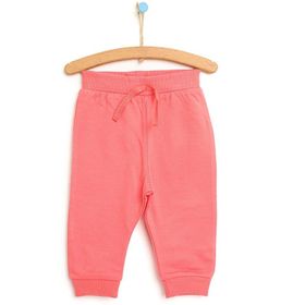 HelloBaby Basic Kız Bebek Pembe Şardonlu İki İp Eşofman Altı