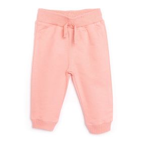 HelloBaby Basic Kız Bebek Pembe Şardonlu İki İp Eşofman Altı