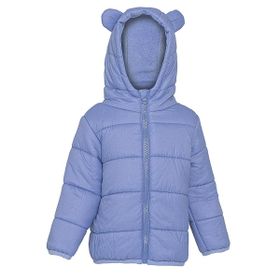 HelloBaby Basic Kulaklı Kapüşonlu Lila Mont