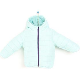 HelloBaby Basic Kulaklı Kapüşonlu Turkuaz Mont