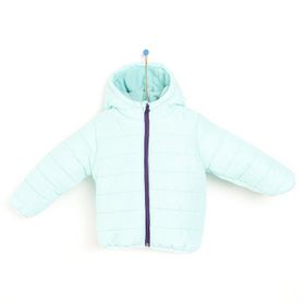 HelloBaby Basic Kulaklı Kapüşonlu Turkuaz Mont