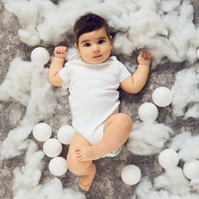 HelloBaby Beyaz Kısa Kol Body
