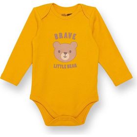 HelloBaby Erkek Bebek Hardal Uzun Kol Body