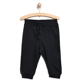 HelloBaby Gri Melanj Basic Unisex Şardonlu İki İp Eşofman Altı