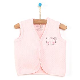HelloBaby Kapitone Kız Bebek Açık Pembe Yelek